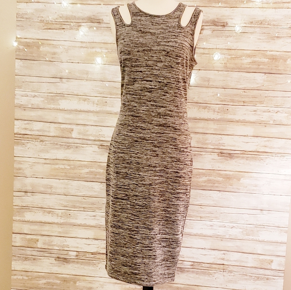 Philosophy sleeveless double strap midi dress Med
